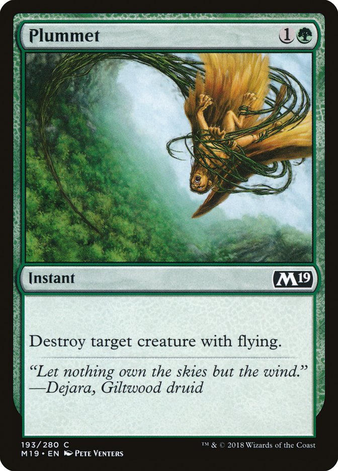 Plummet [Core Set 2019] Foil