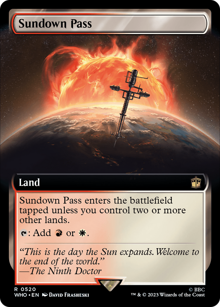 Sundown Pass (Extended Art) [Doctor Who] Foil