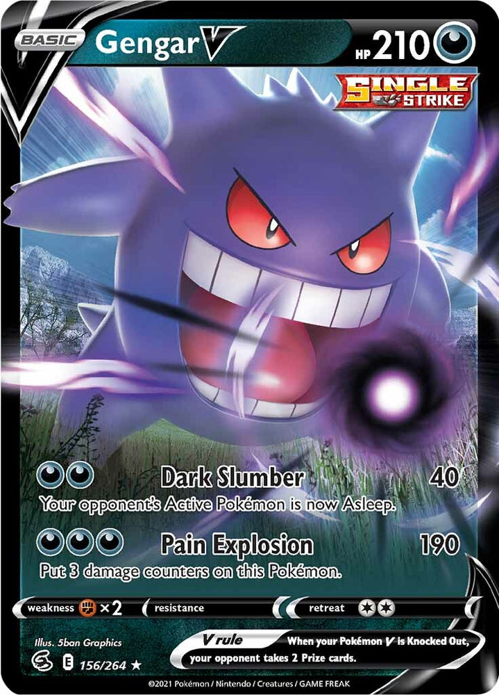 Gengar V (156/264) [Sword & Shield: Fusion Strike]