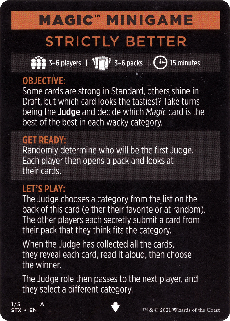 Strictly Better // Strictly Better (cont'd)  [Strixhaven: School of Mages Minigames] Foil