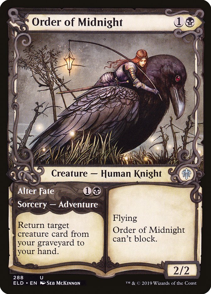 Order of Midnight // Alter Fate (Showcase) [Throne of Eldraine] Foil