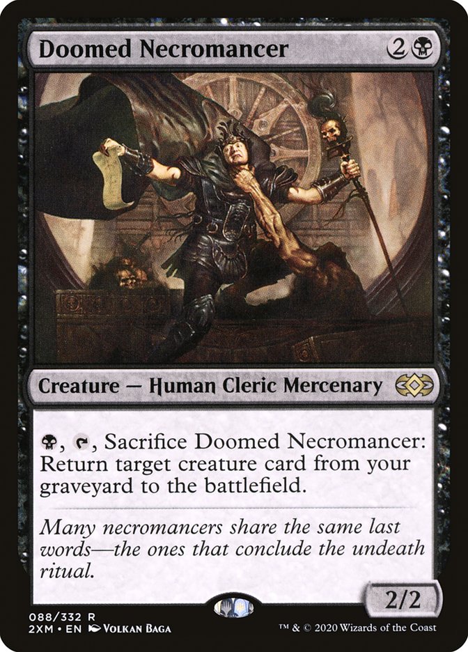 Doomed Necromancer [Double Masters] Foil