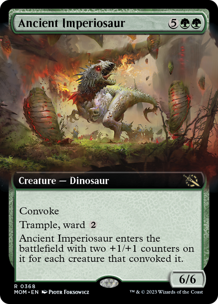 Ancient Imperiosaur (Extended Art) [March of the Machine] Foil