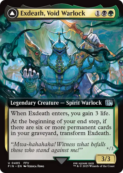 Exdeath, Void Warlock // Neo Exdeath, Dimension's End (Extended Art) [FINAL FANTASY] Foil