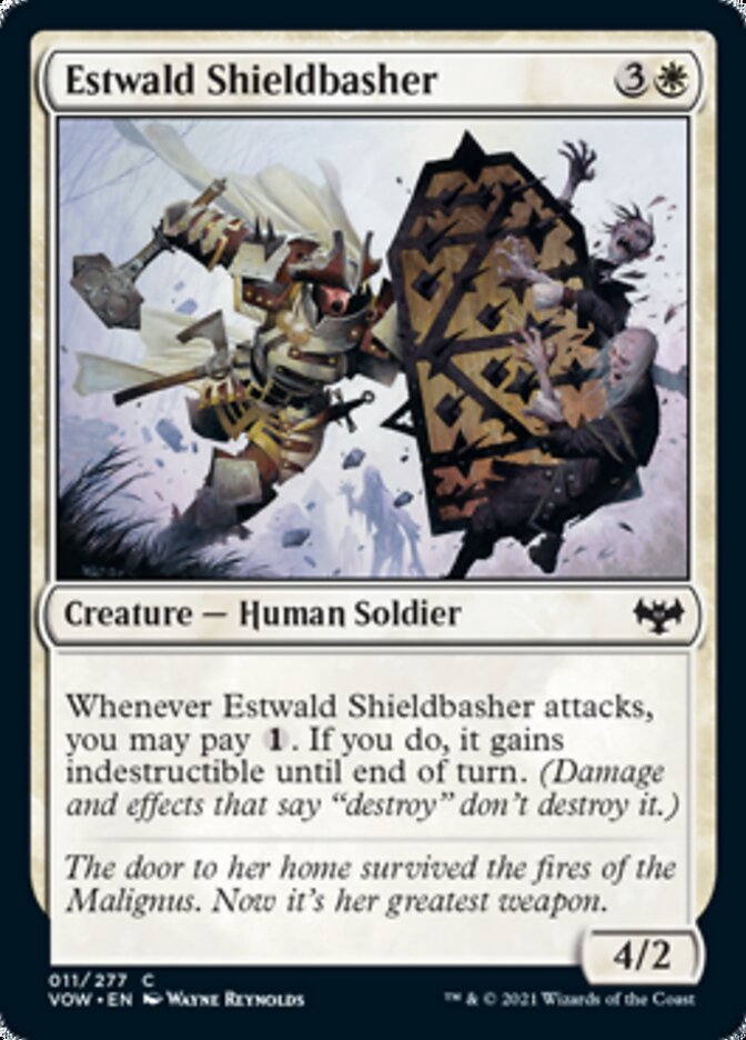 Estwald Shieldbasher [Innistrad: Crimson Vow] Foil
