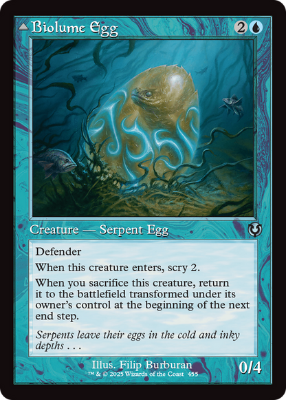 Biolume Egg // Biolume Serpent (Retro Frame) [Innistrad Remastered] Foil