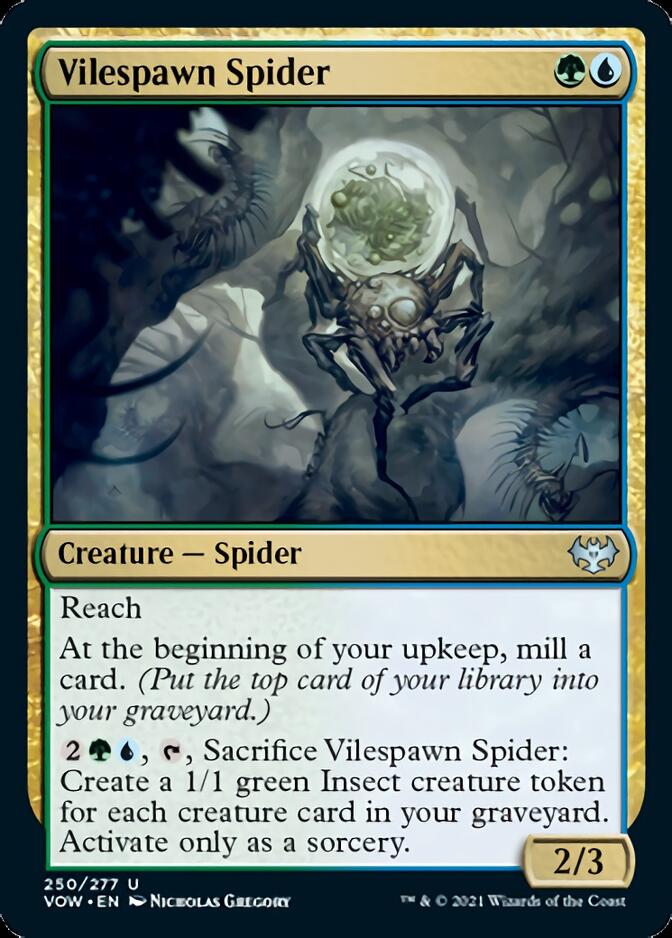 Vilespawn Spider [Innistrad: Crimson Vow] Foil