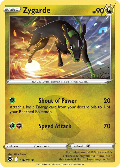 Zygarde (134/195) [Sword & Shield: Silver Tempest] Reverse Holofoil