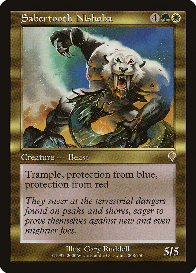 Sabertooth Nishoba [Invasion] Foil