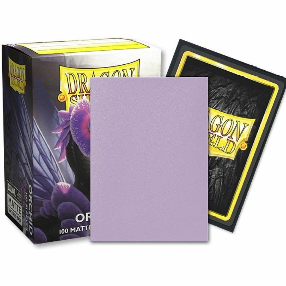 Dragon Shield Sleeves - Box 100 - Standard Size Dual Matte Orchid Purple Emme
