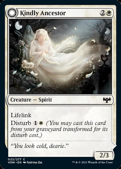 Kindly Ancestor // Ancestor's Embrace [Innistrad: Crimson Vow] Foil