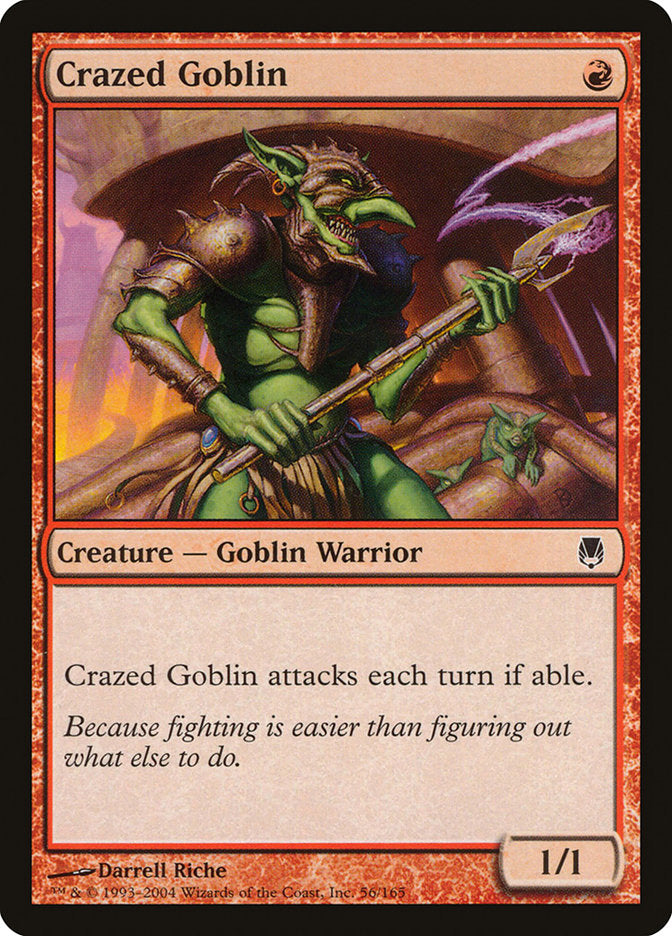 Crazed Goblin [Darksteel] Foil