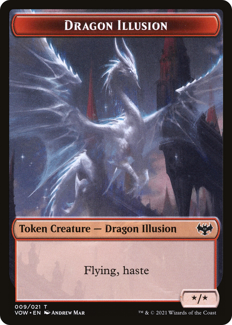 Dragon Illusion  [Innistrad: Crimson Vow Tokens] Foil