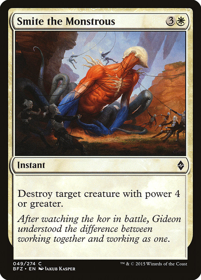 Smite the Monstrous [Battle for Zendikar] Foil