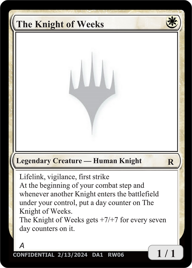 The Knight of Weeks  [Unknown Event]