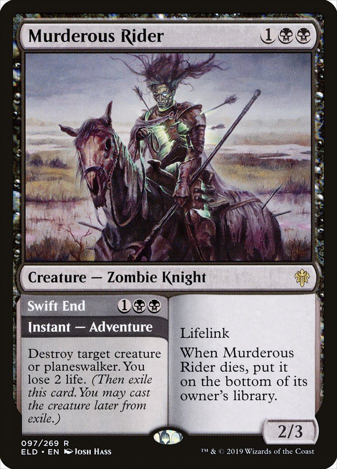 Murderous Rider // Swift End [Throne of Eldraine] Foil