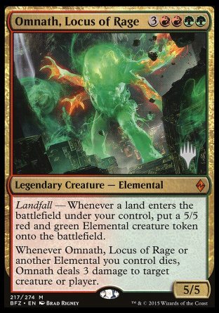 Omnath, Locus of Rage (Promo Pack) [Battle for Zendikar Promos] Foil