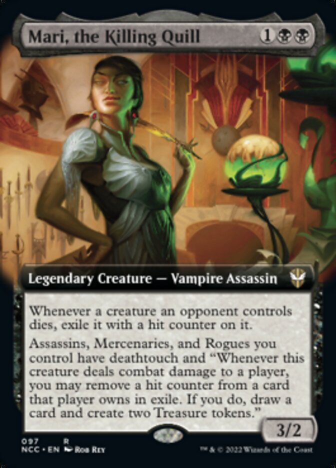 Mari, the Killing Quill (Extended Art) [Streets of New Capenna Commander] Foil
