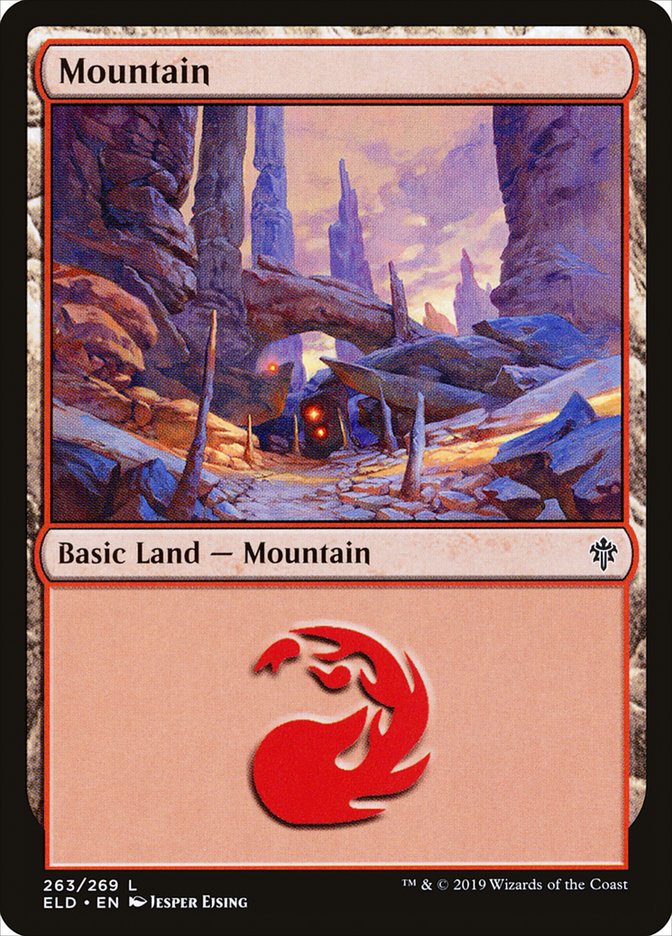 Mountain (263) [Throne of Eldraine] Foil