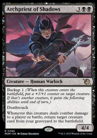 Archpriest of Shadows (Promo Pack) [March of the Machine Promos] Foil