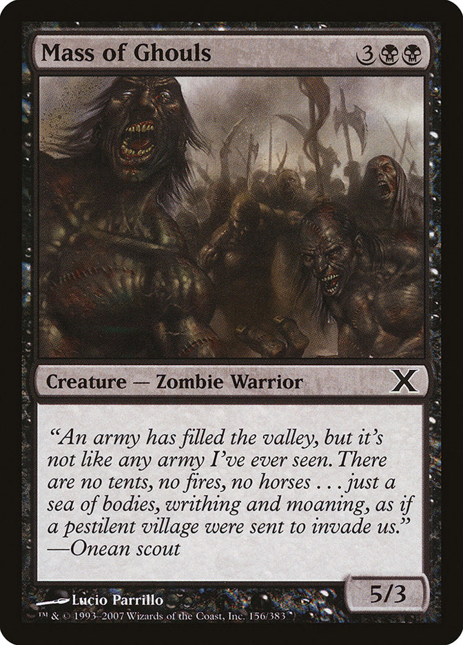 Mass of Ghouls [Tenth Edition] Foil