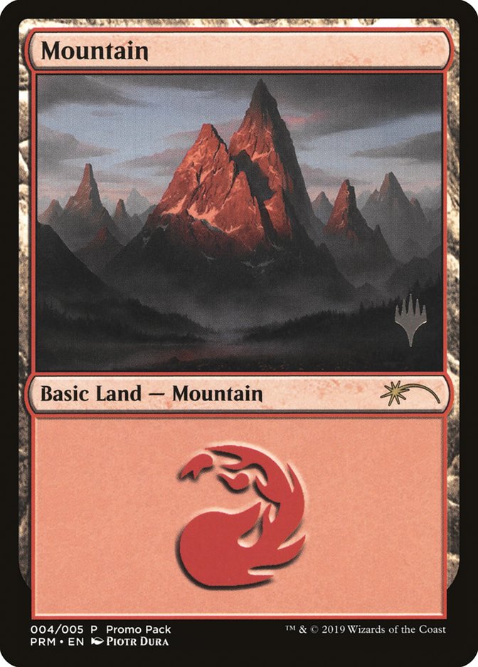 Mountain (4) [Core Set 2020 Promo Pack] Foil