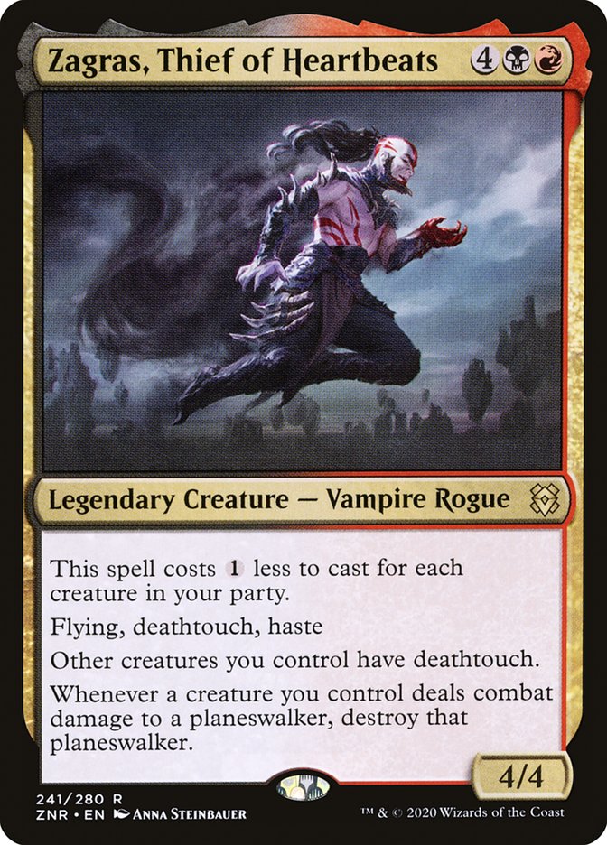 Zagras, Thief of Heartbeats [Zendikar Rising] Foil