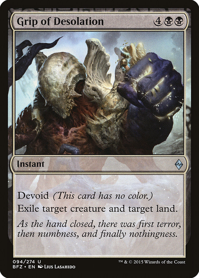 Grip of Desolation [Battle for Zendikar] Foil