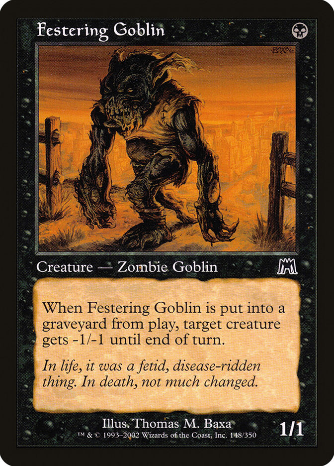Festering Goblin [Onslaught] Foil