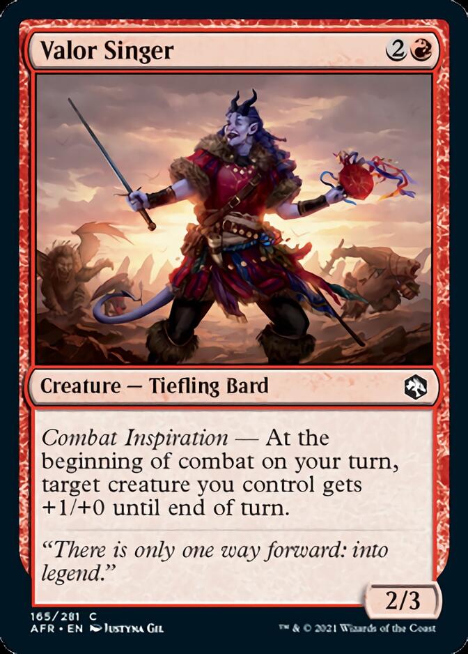Valor Singer [Dungeons & Dragons: Adventures in the Forgotten Realms] Foil