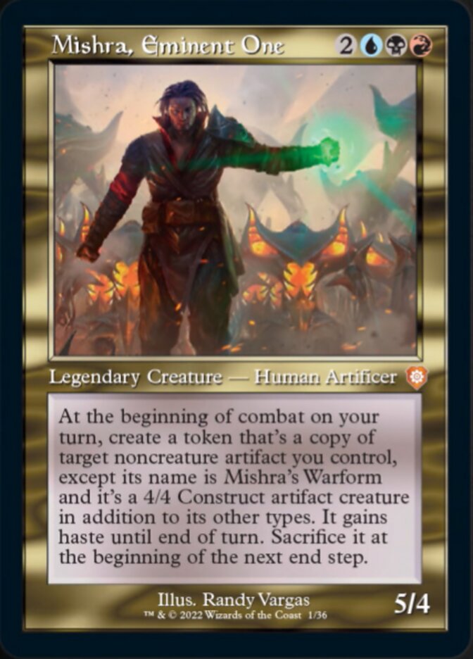 Mishra, Eminent One (001) (Retro) [The Brothers' War Commander] Foil
