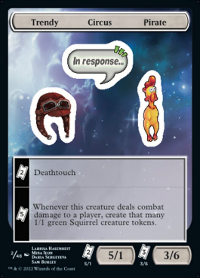 Trendy Circus Pirate [Unfinity Stickers] Foil