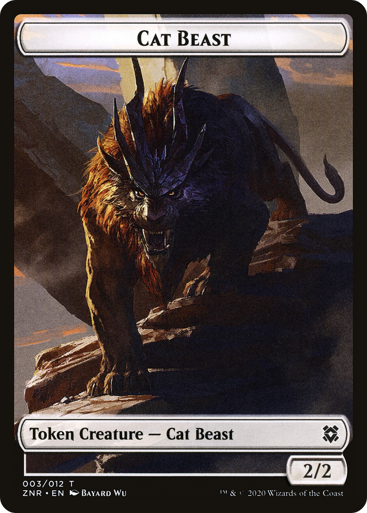 Cat Beast  [Zendikar Rising Tokens]