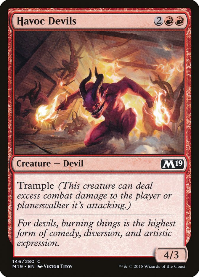 Havoc Devils [Core Set 2019] Foil