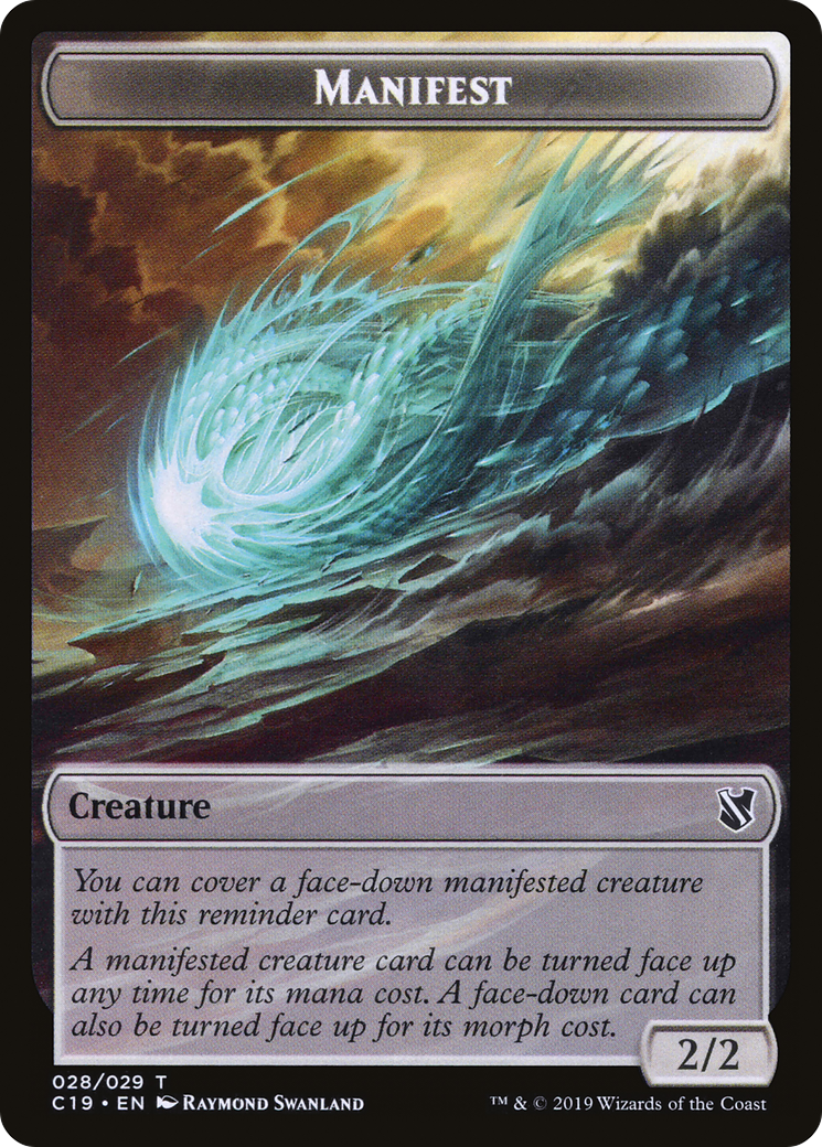 Manifest  [Commander 2019 Tokens]
