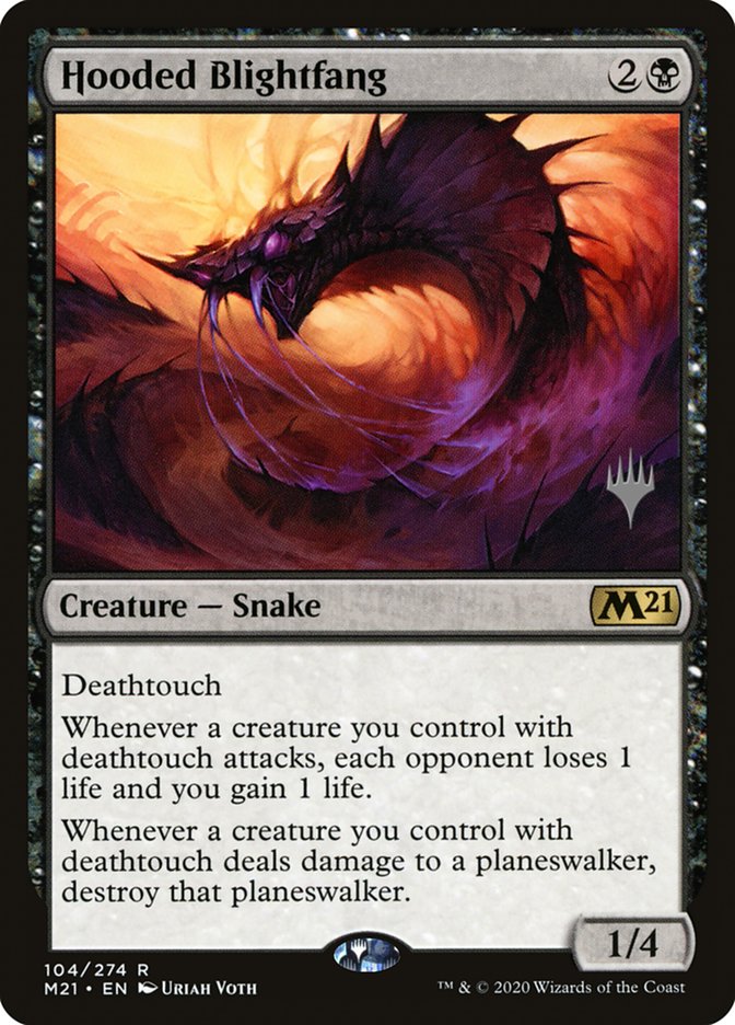 Hooded Blightfang (Promo Pack) [Core Set 2021 Promos] Foil