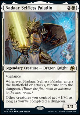 Nadaar, Selfless Paladin (Promo Pack) [Dungeons & Dragons: Adventures in the Forgotten Realms Promos] Foil