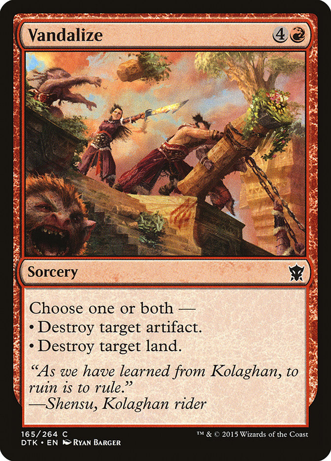 Vandalize [Dragons of Tarkir] Foil