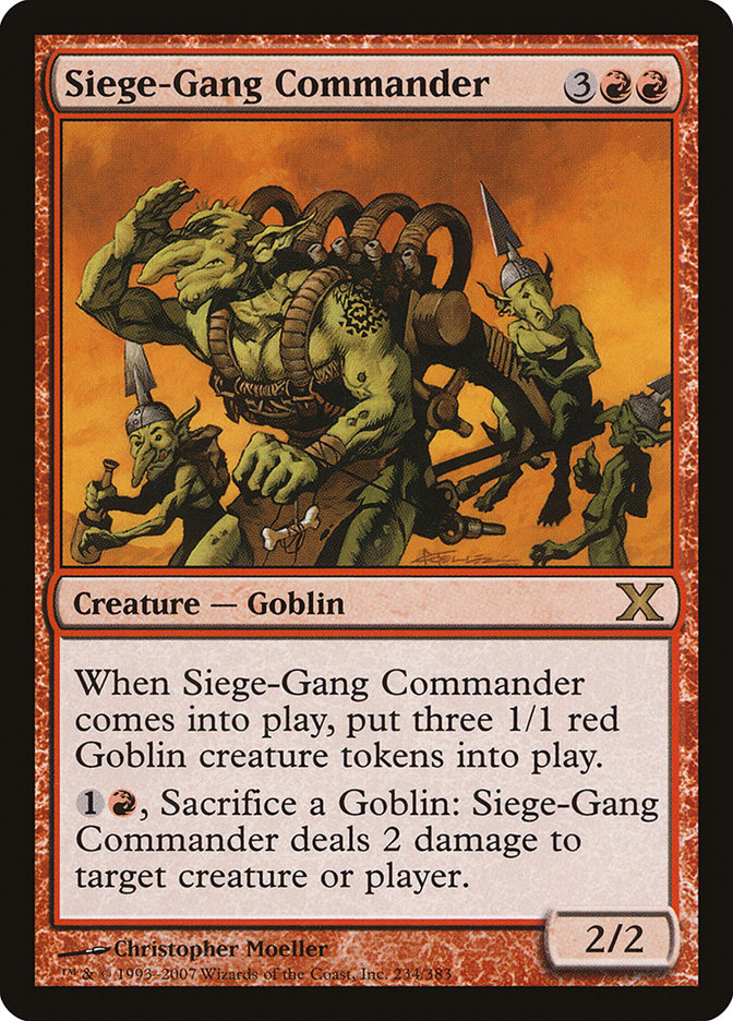 Siege-Gang Commander [Tenth Edition] Foil
