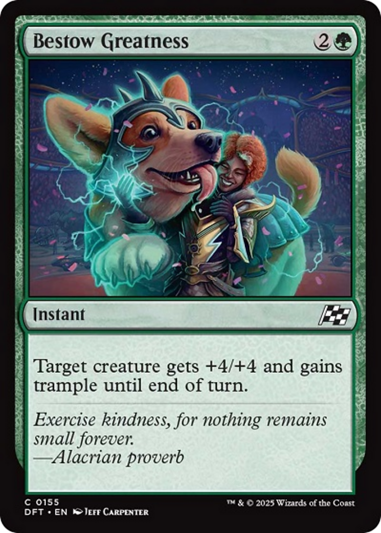Bestow Greatness [Aetherdrift] Foil