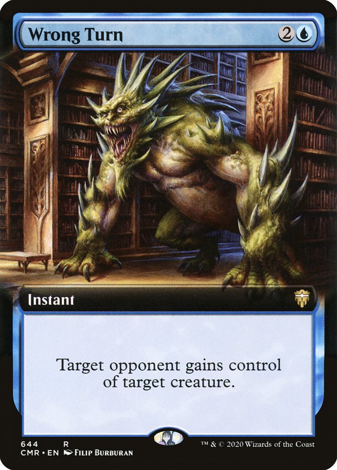 Wrong Turn (Extended Art) [Commander Legends] Foil