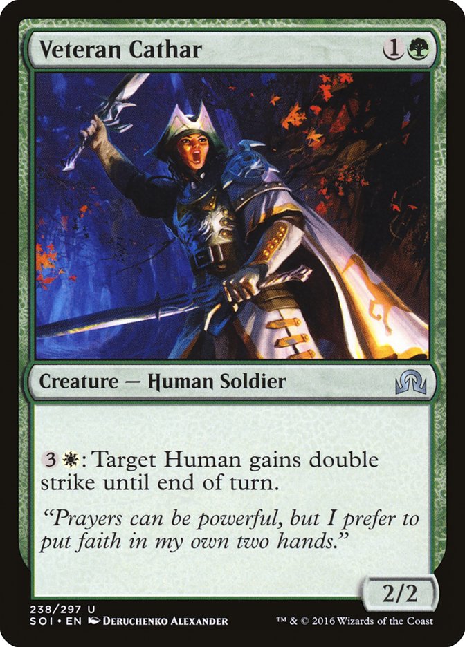 Veteran Cathar [Shadows over Innistrad] Foil