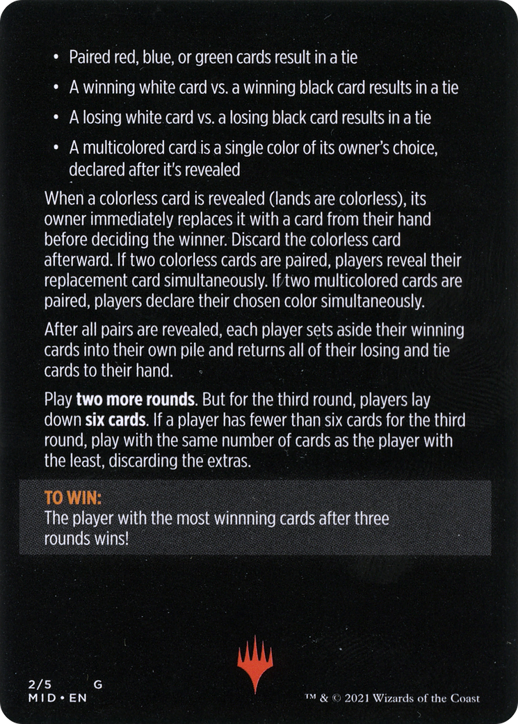 Day Vs. Night // Day vs. Night (cont'd)  [Innistrad: Midnight Hunt Minigames]