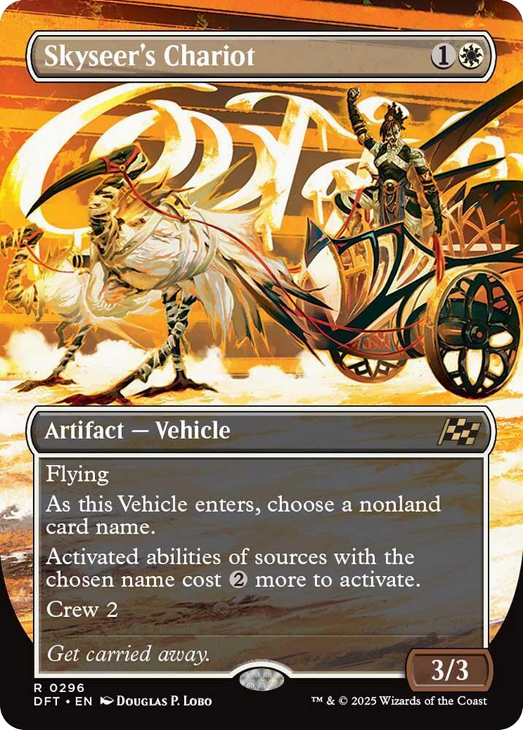 Skyseer's Chariot (Borderless) [Aetherdrift] Foil