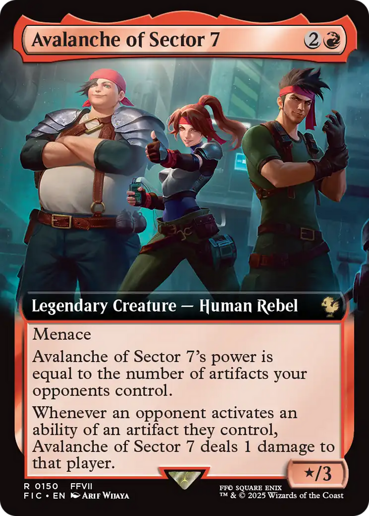 Avalanche of Sector 7 (Extended Art) [FINAL FANTASY Commander] Foil