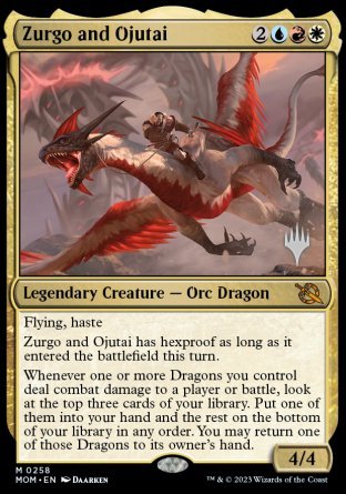Zurgo and Ojutai (Promo Pack) [March of the Machine Promos] Foil