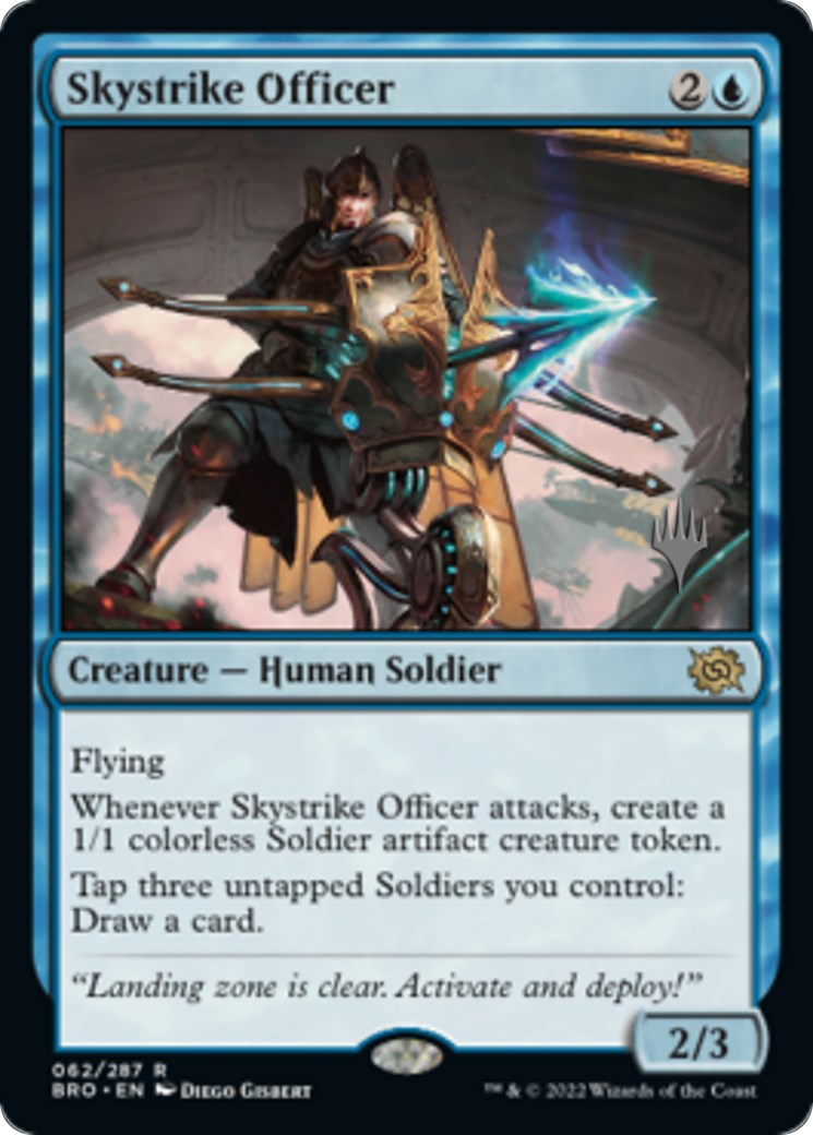 Skystrike Officer (Promo Pack) [The Brothers' War Promos] Foil