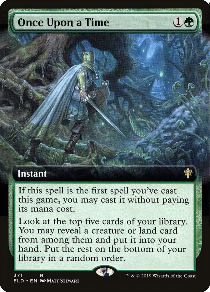 Once Upon a Time (Extended Art) [Throne of Eldraine] Foil