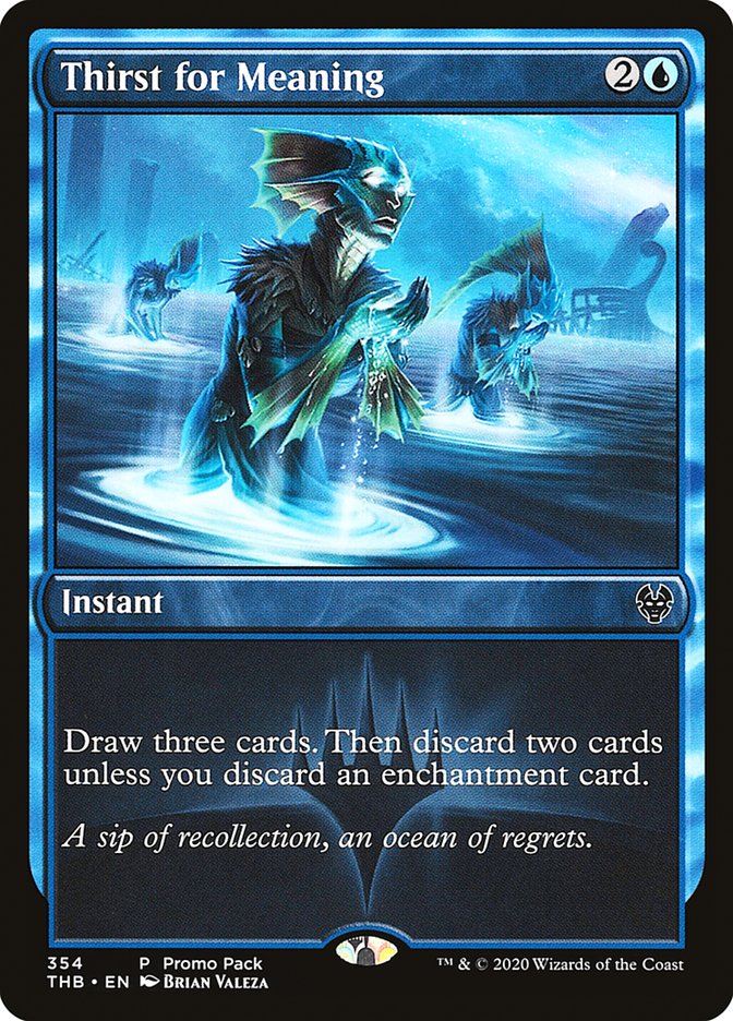 Thirst for Meaning (Promo Pack) [Theros Beyond Death Promos] Foil