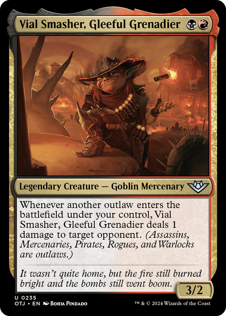 Vial Smasher, Gleeful Grenadier [Outlaws of Thunder Junction] Foil